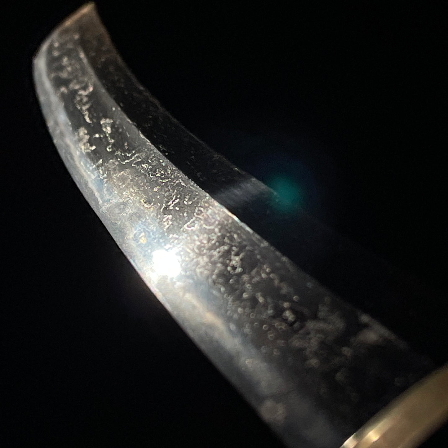 Shobuzukuri Aikuchi Wakizashi 菖蒲造合口脇差, Golden Shishi Menuki, Edo period mumei