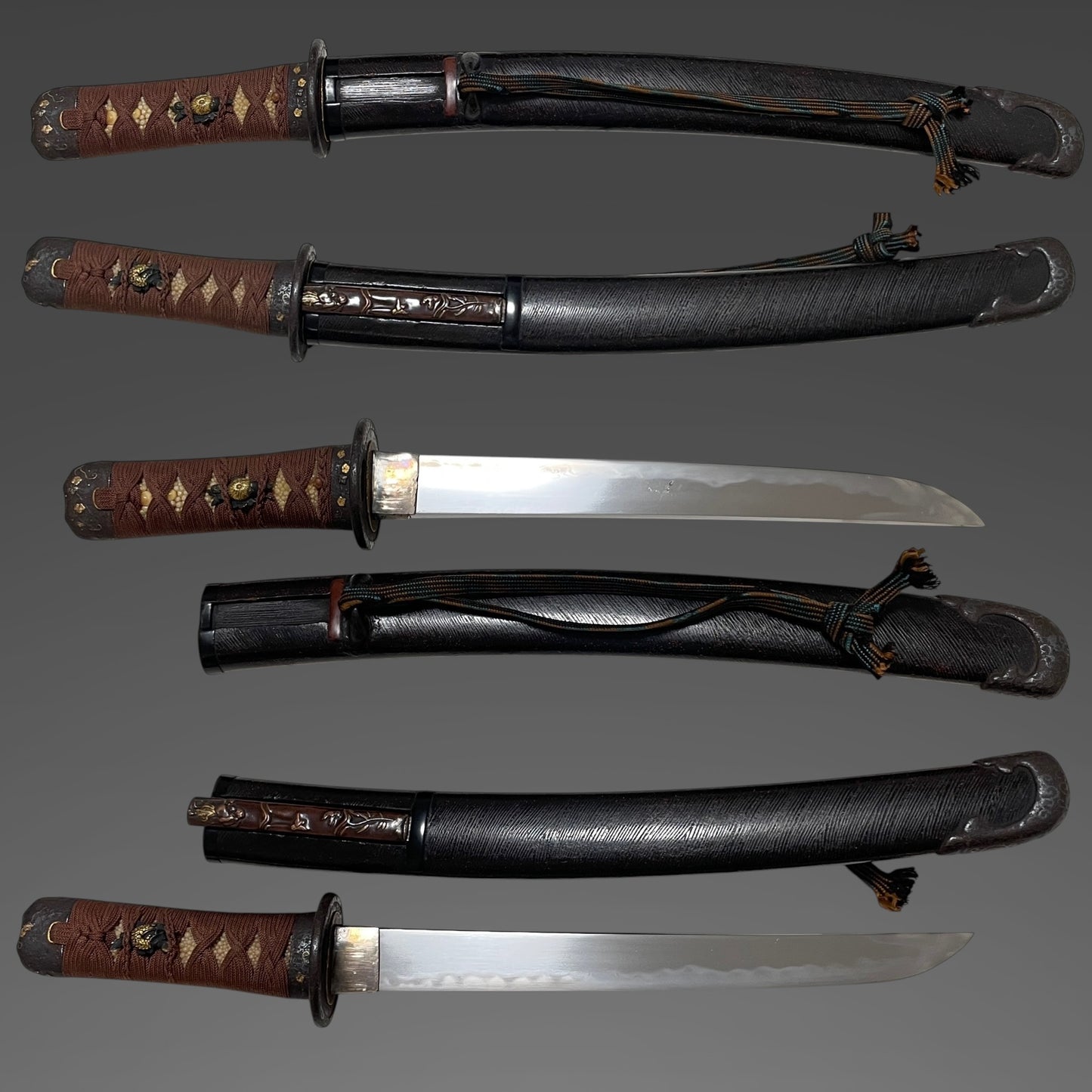 Hirazukuri TANTO, with Waka 和歌 Kozuka, Late Edo period