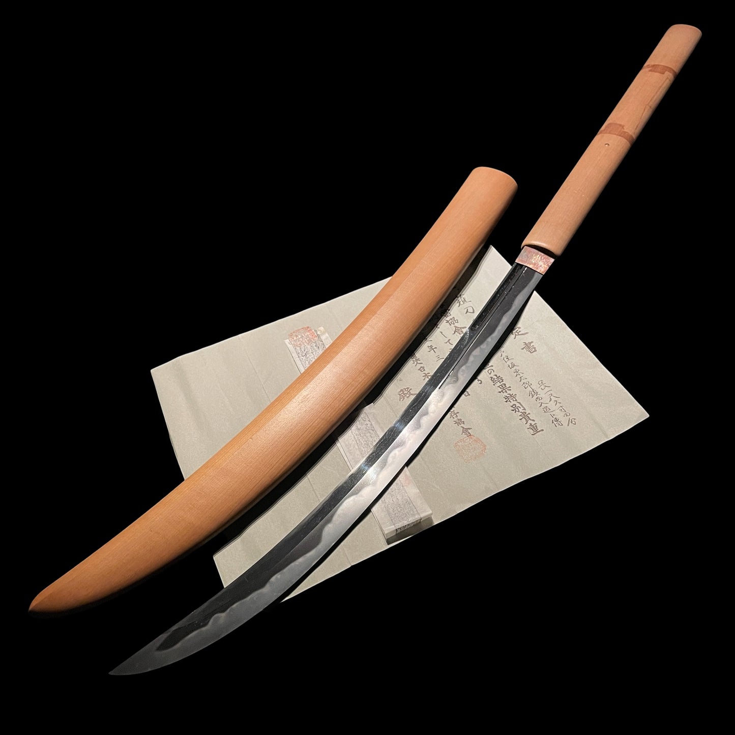 Long NAGINATA, Bandotaro Bakusei nyudo bokuden 坂東太郎鎮正入道ト伝 signed, Early Edo period