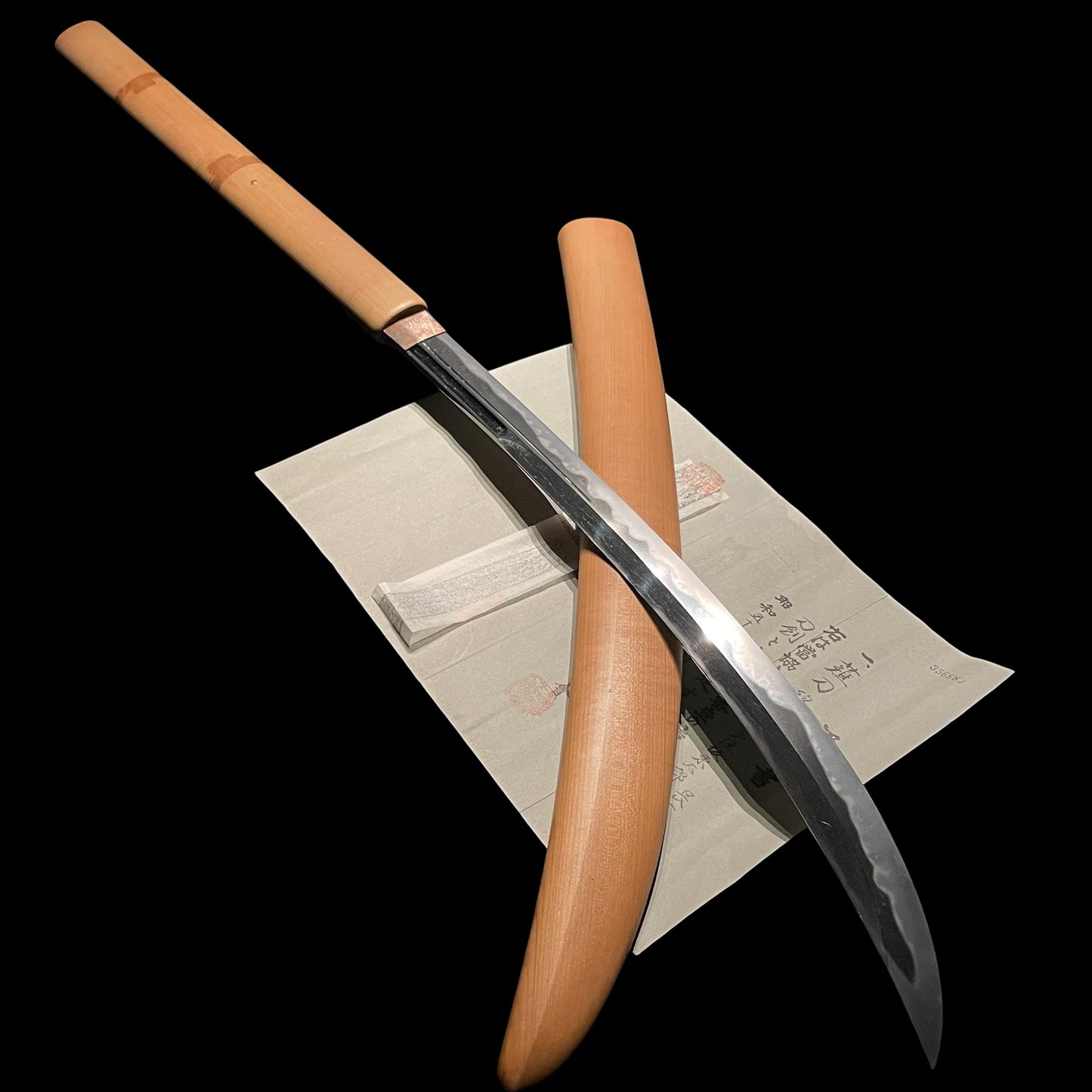 Long NAGINATA, Bandotaro Bakusei nyudo bokuden 坂東太郎鎮正入道ト伝 signed, Early Edo period