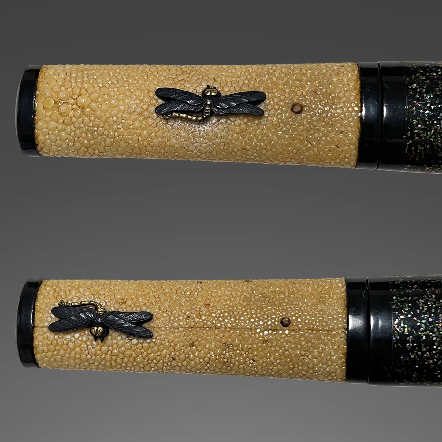 Unokubi-Zukuri 鵜首造 Aikuchi Koshirae TANTO, Dragonfly Menuki, Late Edo period