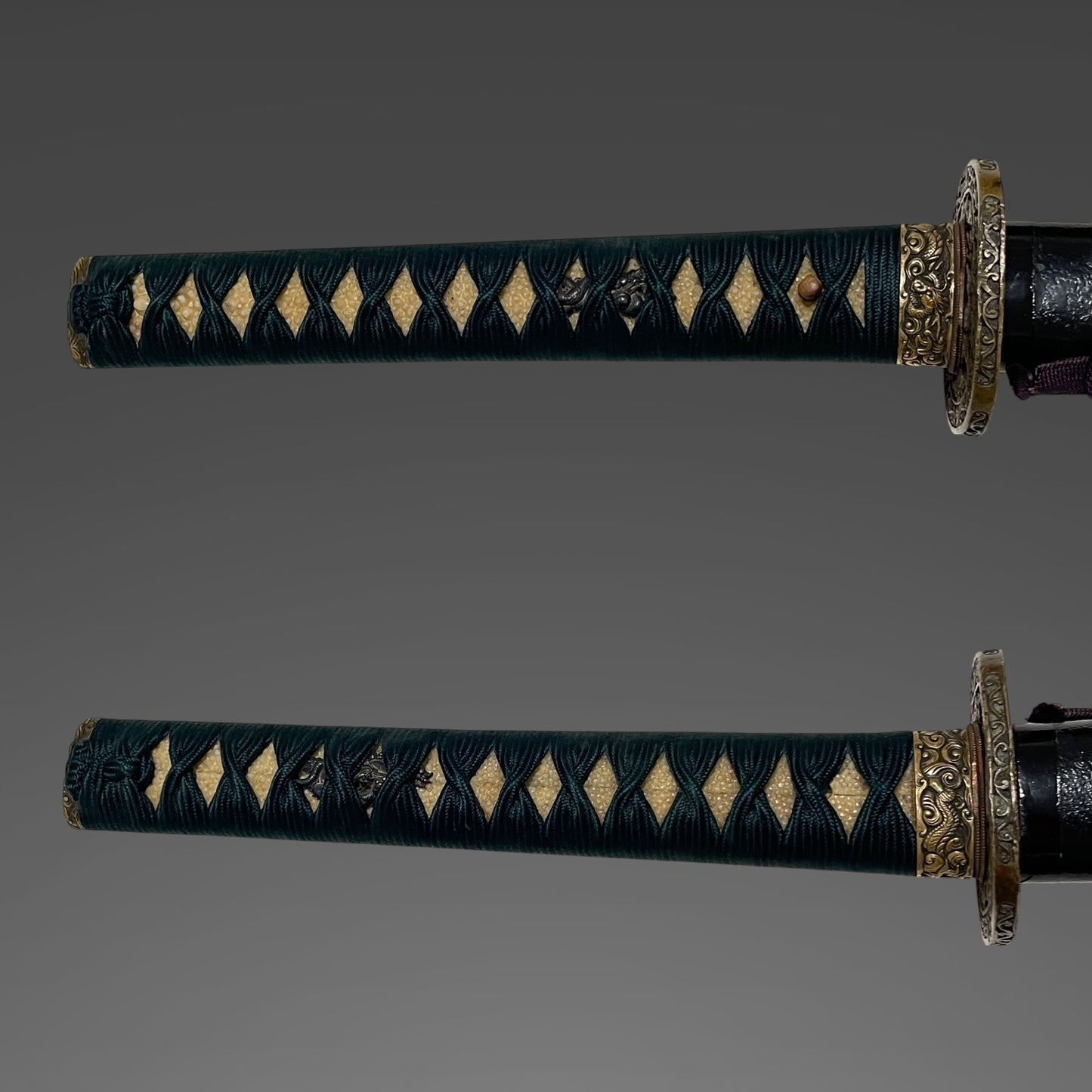 Brass Dragon Fittings KATANA, Bingokokuju Masanori 備後國住正則 signed, Early Edo period