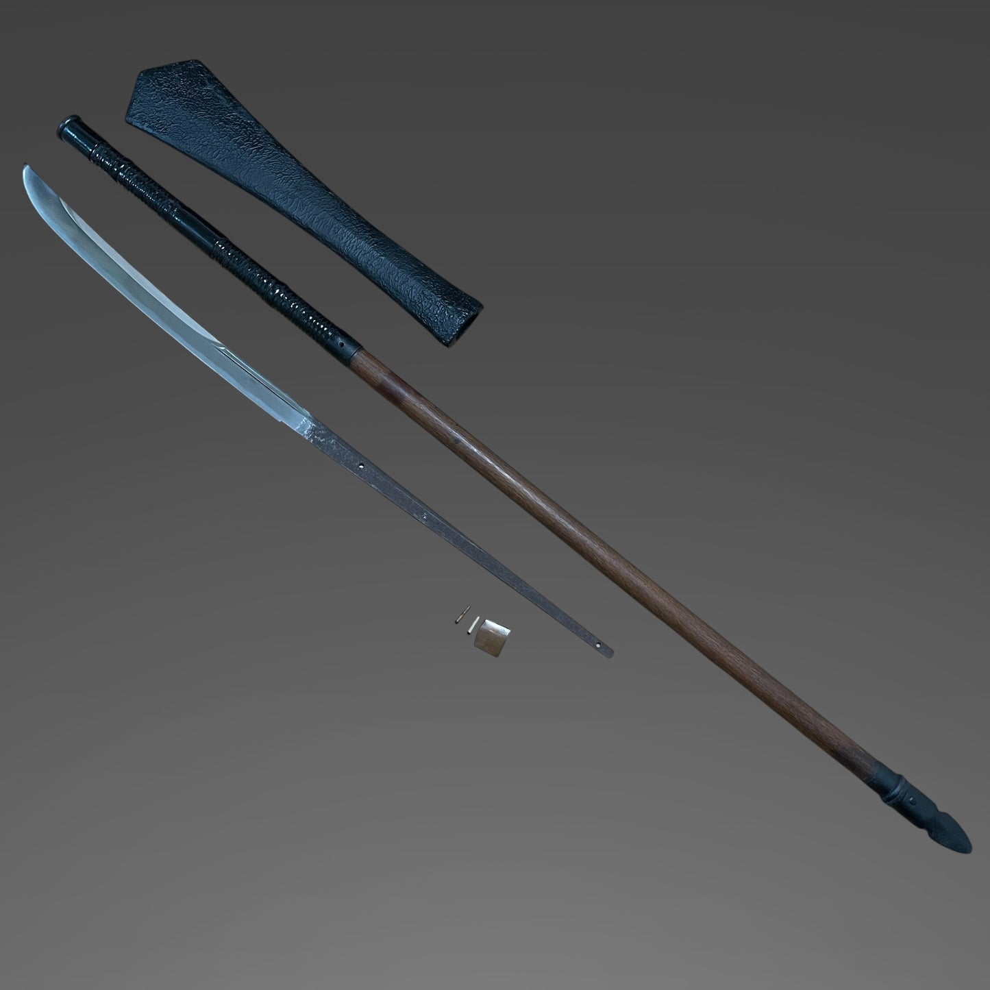 NAGINATA 薙刀 in Koshirae, Long shaft and Ishizuki, Muromachi period mumei