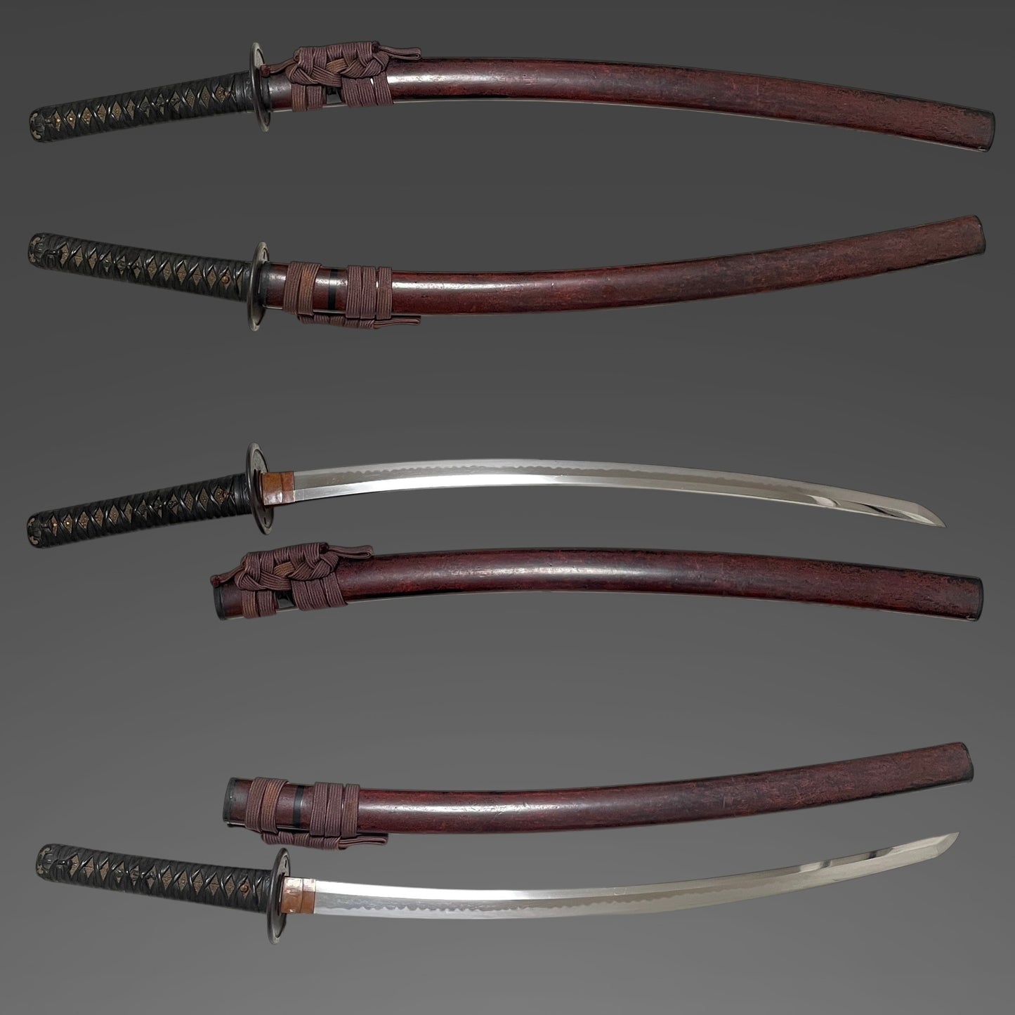 Dragon Fittings Long Wakizashi, Fujiwara Noriyuki 藤原則行 signed, Edo period