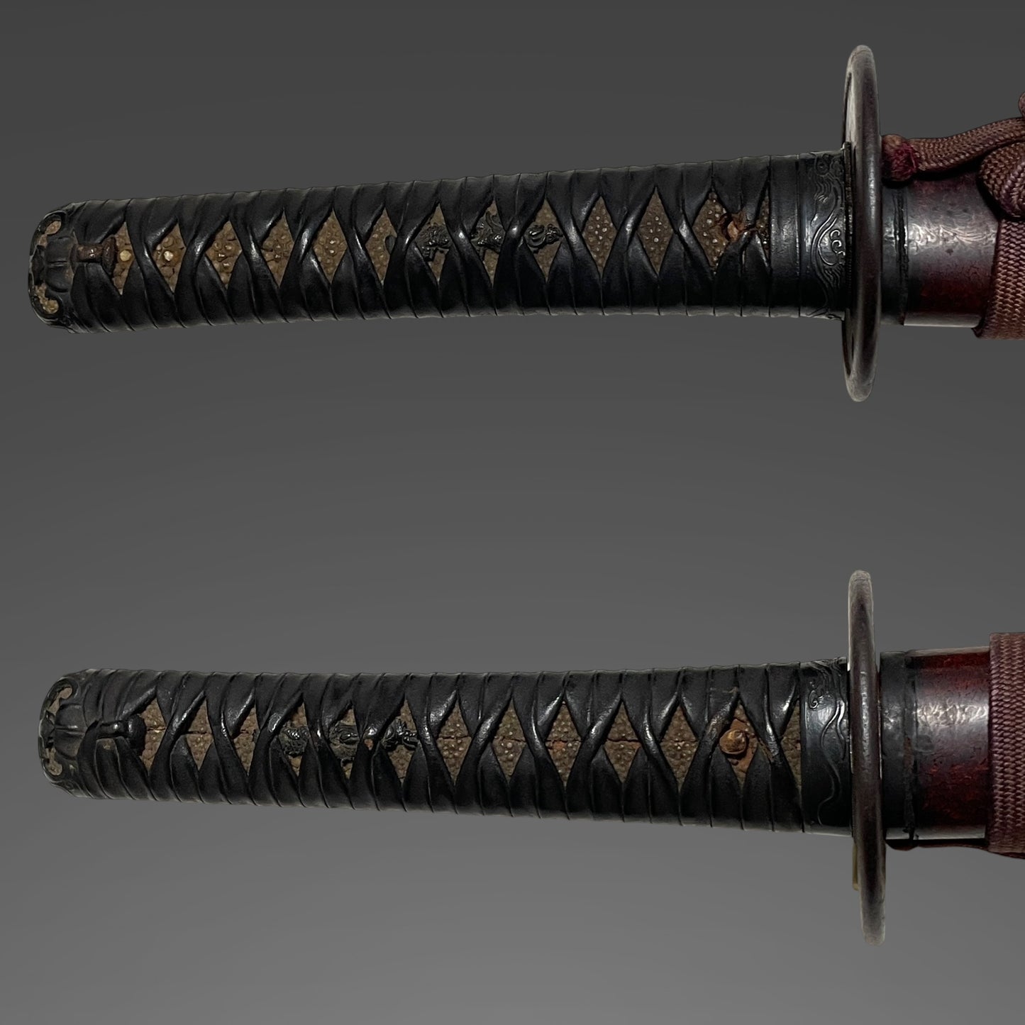 Dragon Fittings Long Wakizashi, Fujiwara Noriyuki 藤原則行 signed, Edo period