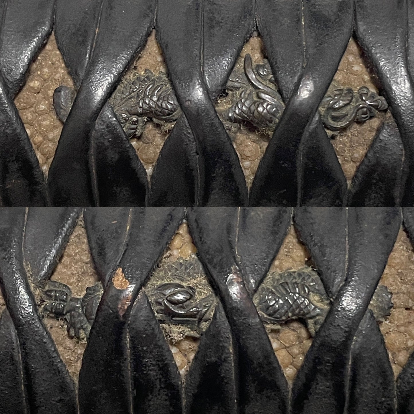 Dragon Fittings Long Wakizashi, Fujiwara Noriyuki 藤原則行 signed, Edo period