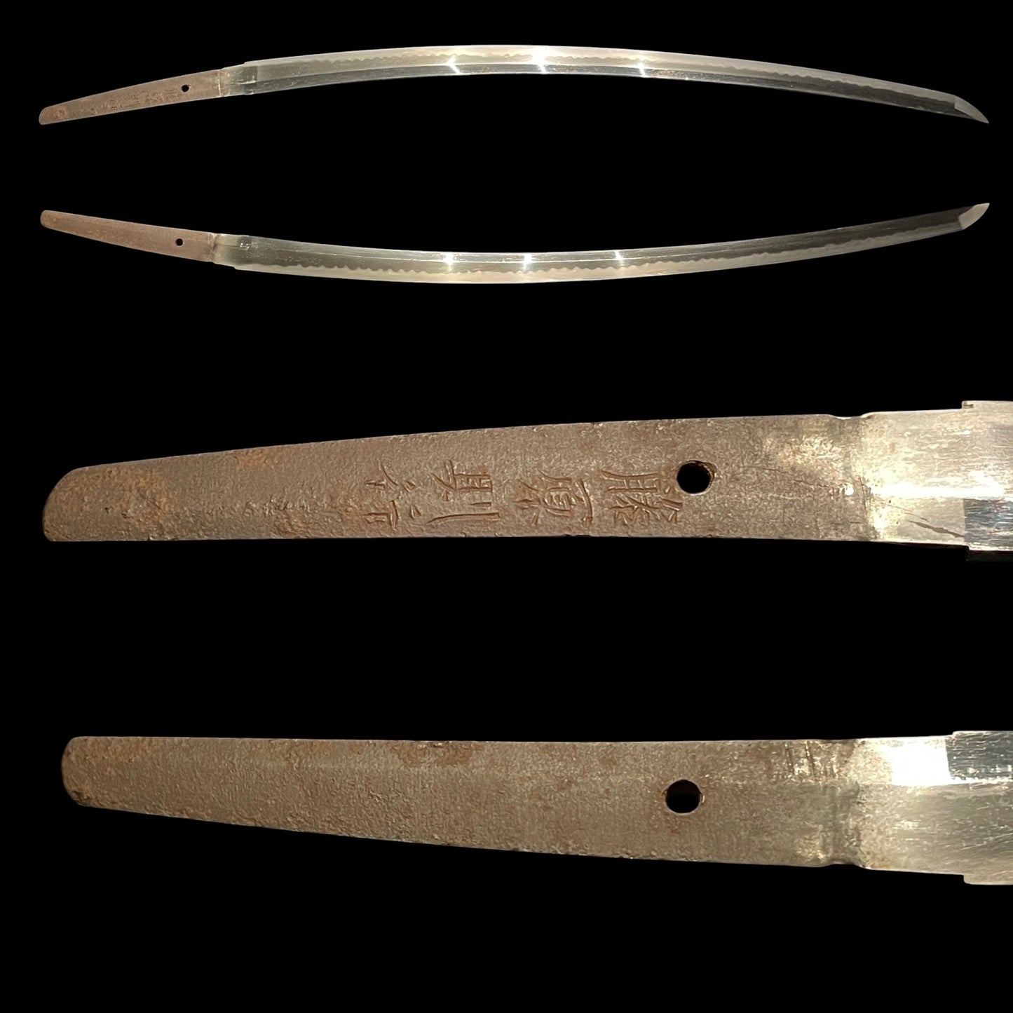 Dragon Fittings Long Wakizashi, Fujiwara Noriyuki 藤原則行 signed, Edo period