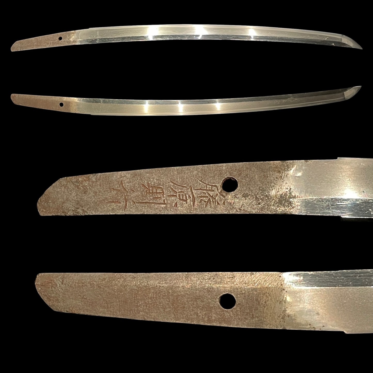 Fujiwara Noriyuki 藤原則行 signed Short Wakizashi, Sayagaki 鞘書, Early Edo period