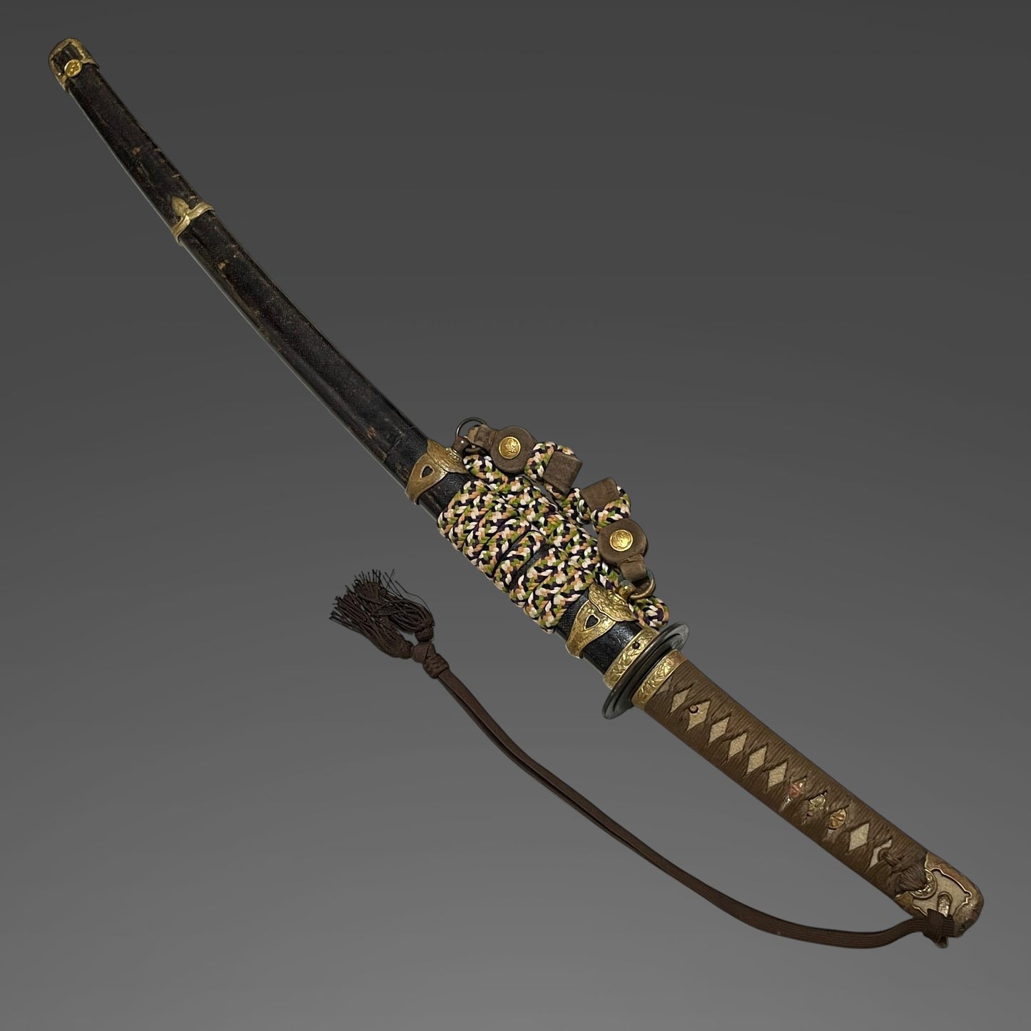 TACHI Style Navy Gunto 太刀型海軍刀 with Tassel, Serial number engraved