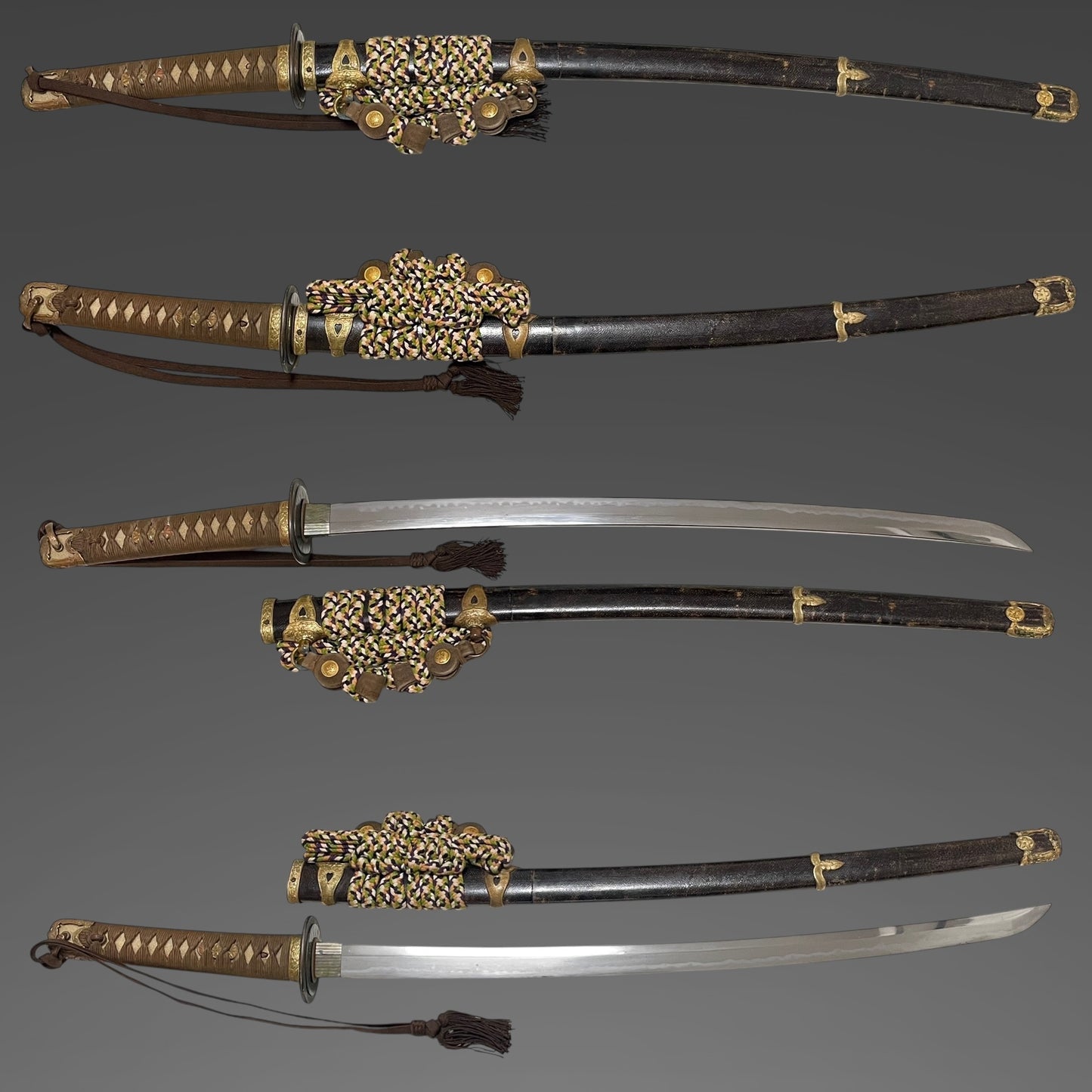 TACHI Style Navy Gunto 太刀型海軍刀 with Tassel, Serial number engraved