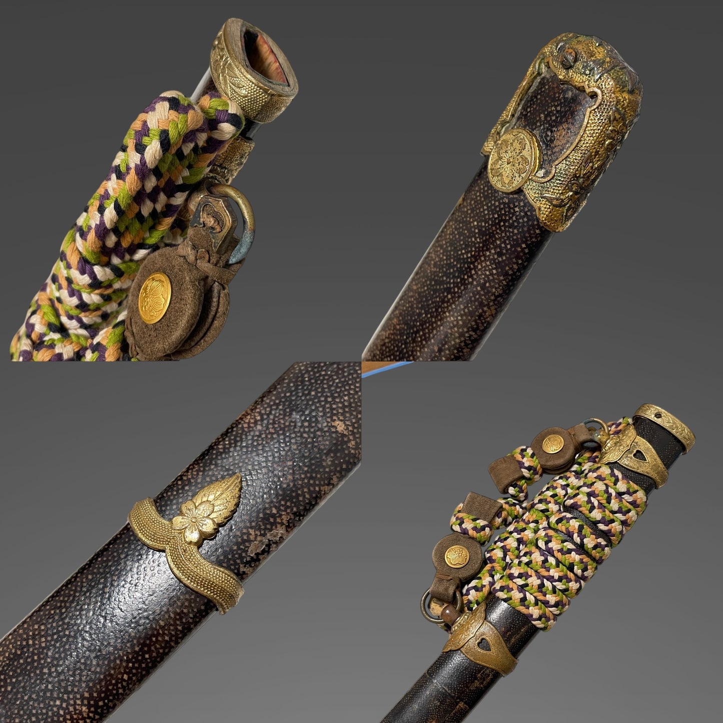 TACHI Style Navy Gunto 太刀型海軍刀 with Tassel, Serial number engraved