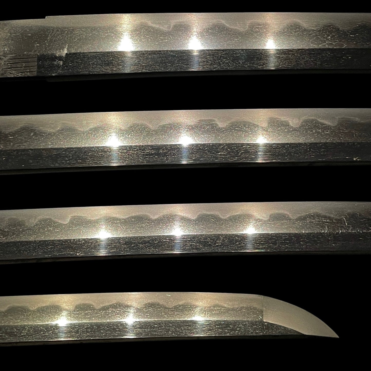 Aogaimijin-Saya 青貝微塵鞘 Wakizashi, Thick Tsuba, Edo period mumei