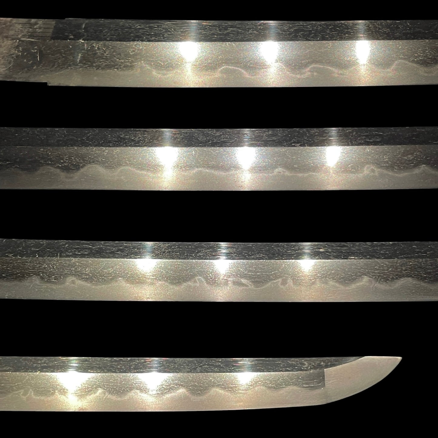 Aogaimijin-Saya 青貝微塵鞘 Wakizashi, Thick Tsuba, Edo period mumei