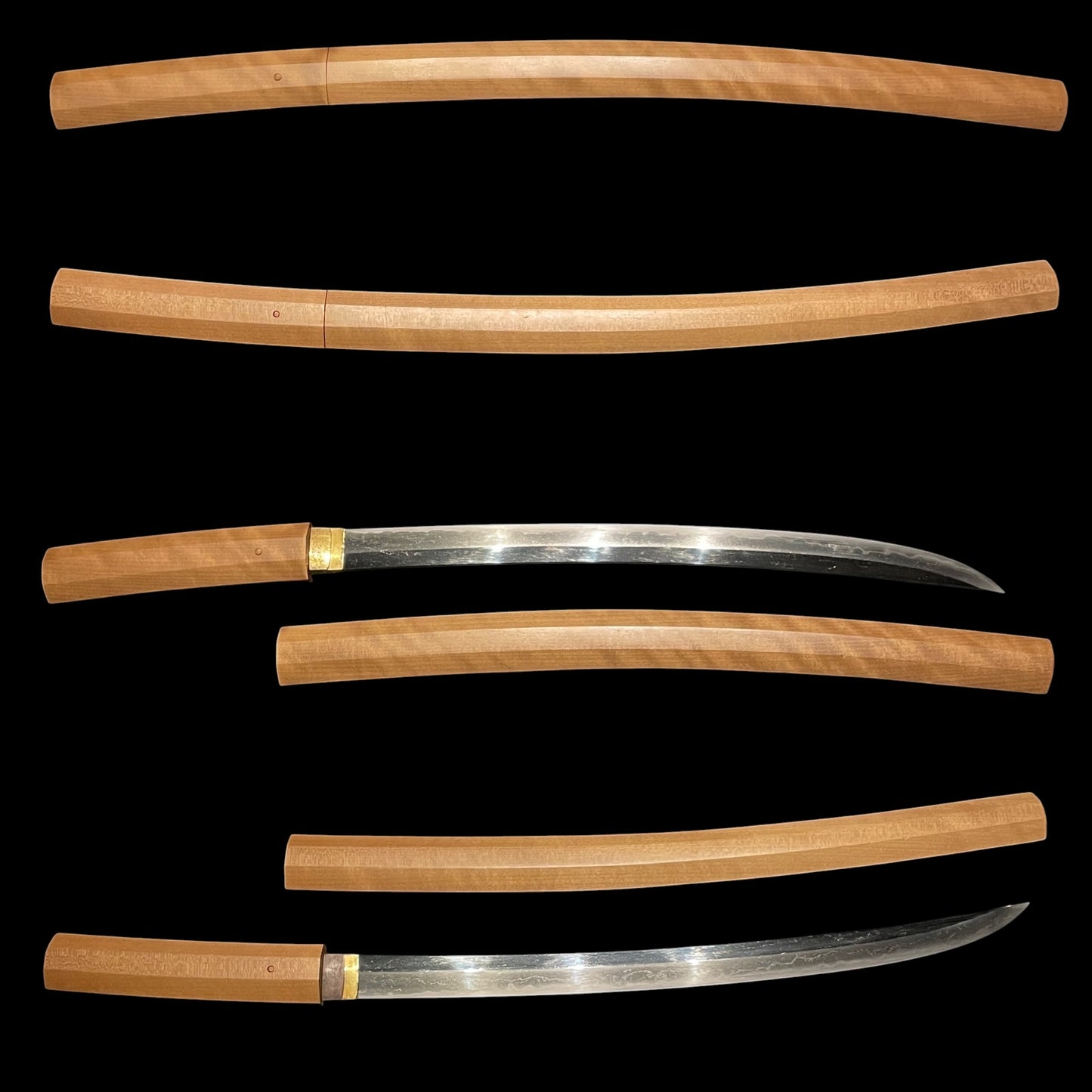 Naginata Naoshi Style, Kaneuji 兼氏 signed, Shobuzukuri Wakizashi, Muromachi period