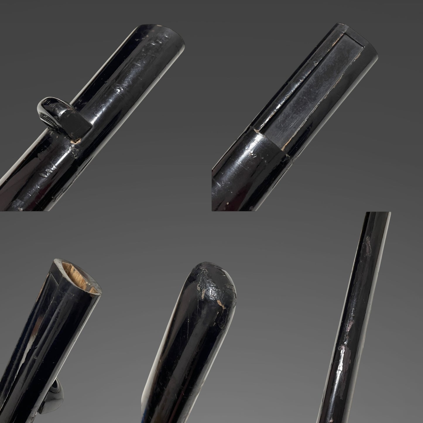 Short Black Wakizashi, Dragon Kashira, Edo period mumei