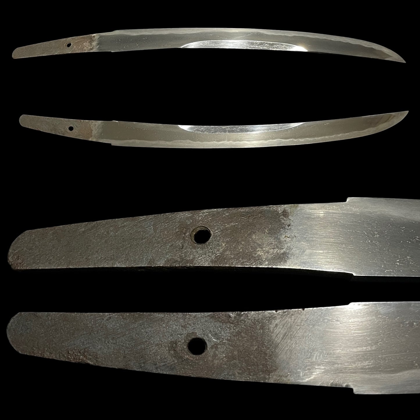 Unokubi-Zukuri 鵜首造 Wakizashi, Thick blade, Edo period mumei
