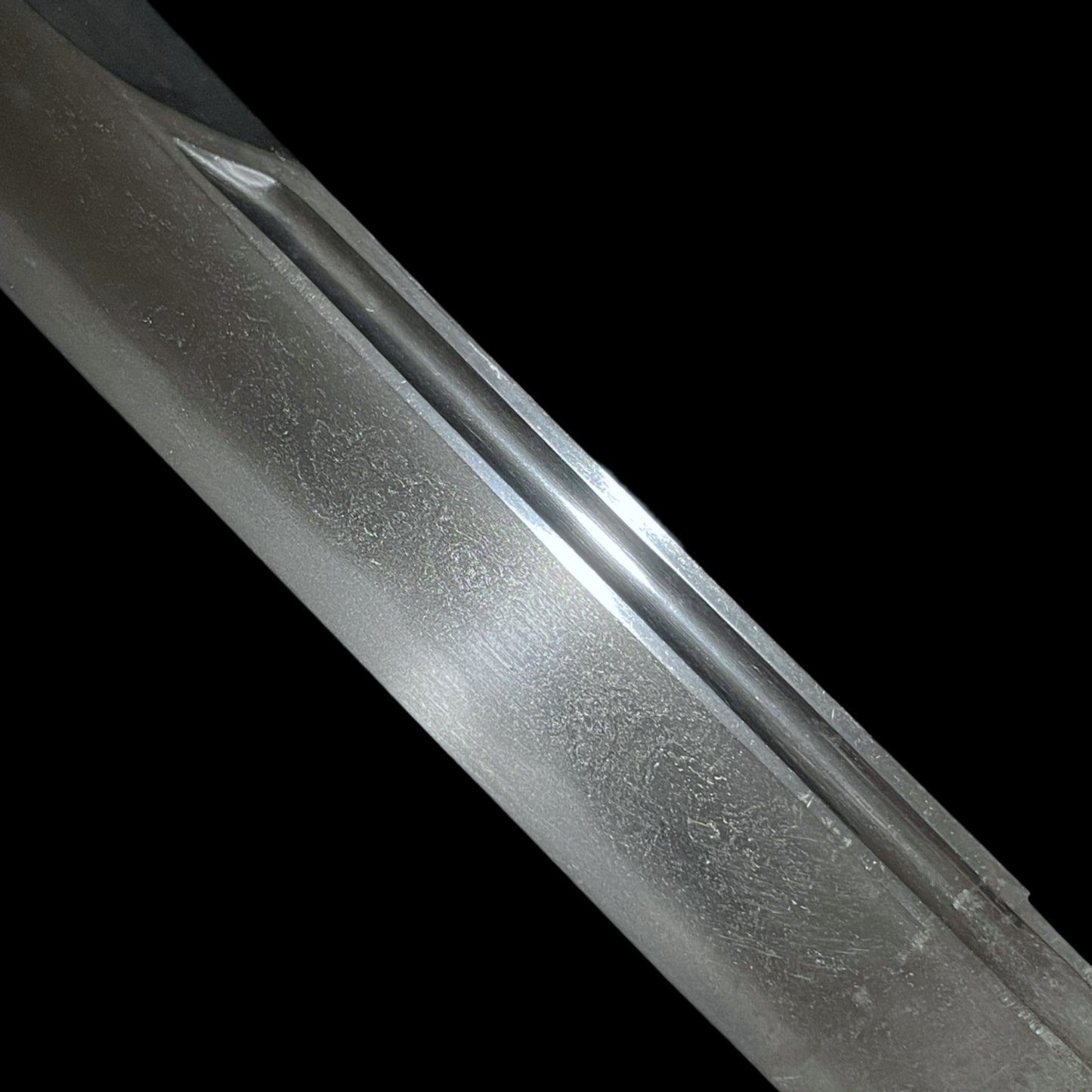 Heavy NAGINATA-NAOSHI 薙刀直し Wakizashi, Rugged blade, Muromachi period mumei