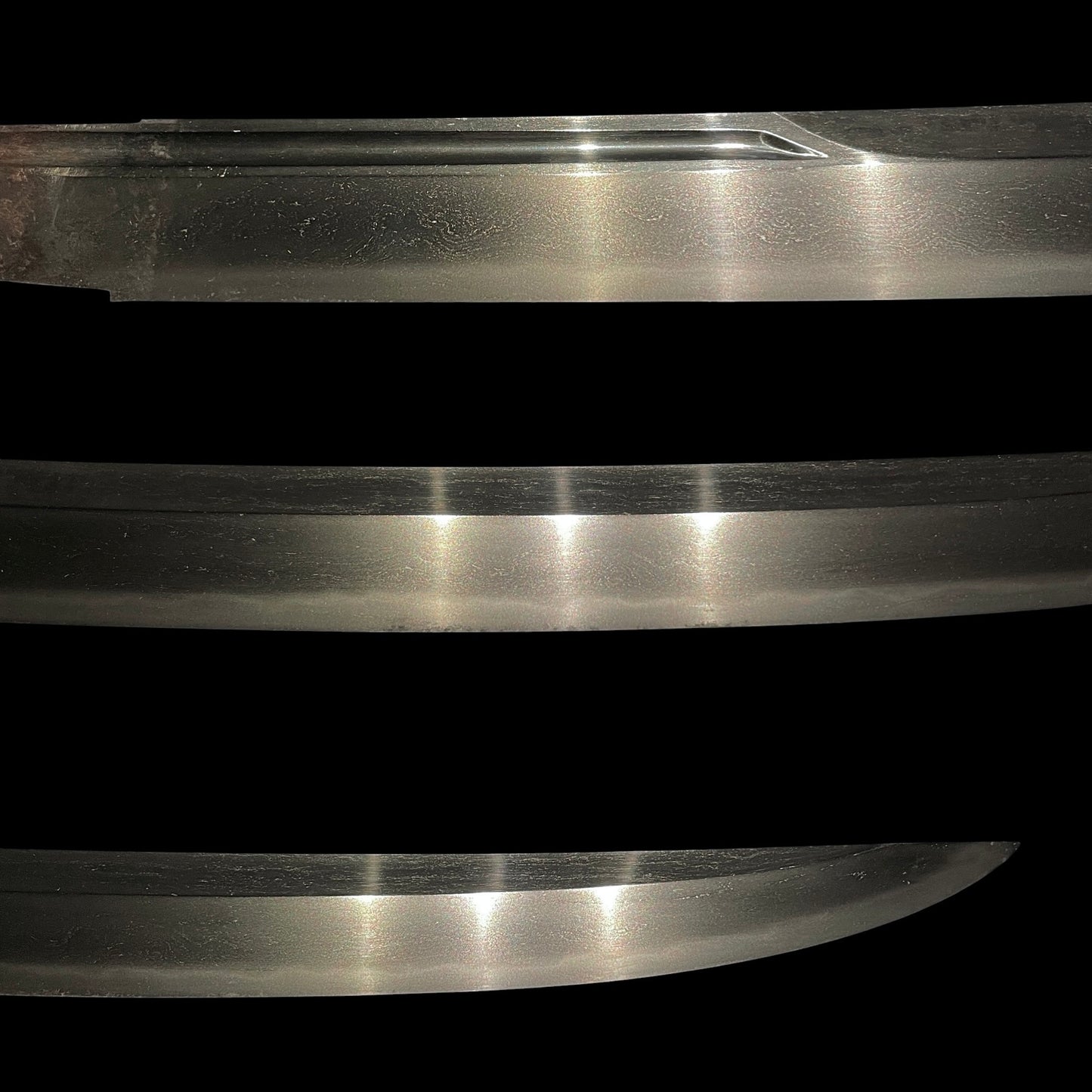 Heavy NAGINATA-NAOSHI 薙刀直し Wakizashi, Rugged blade, Muromachi period mumei