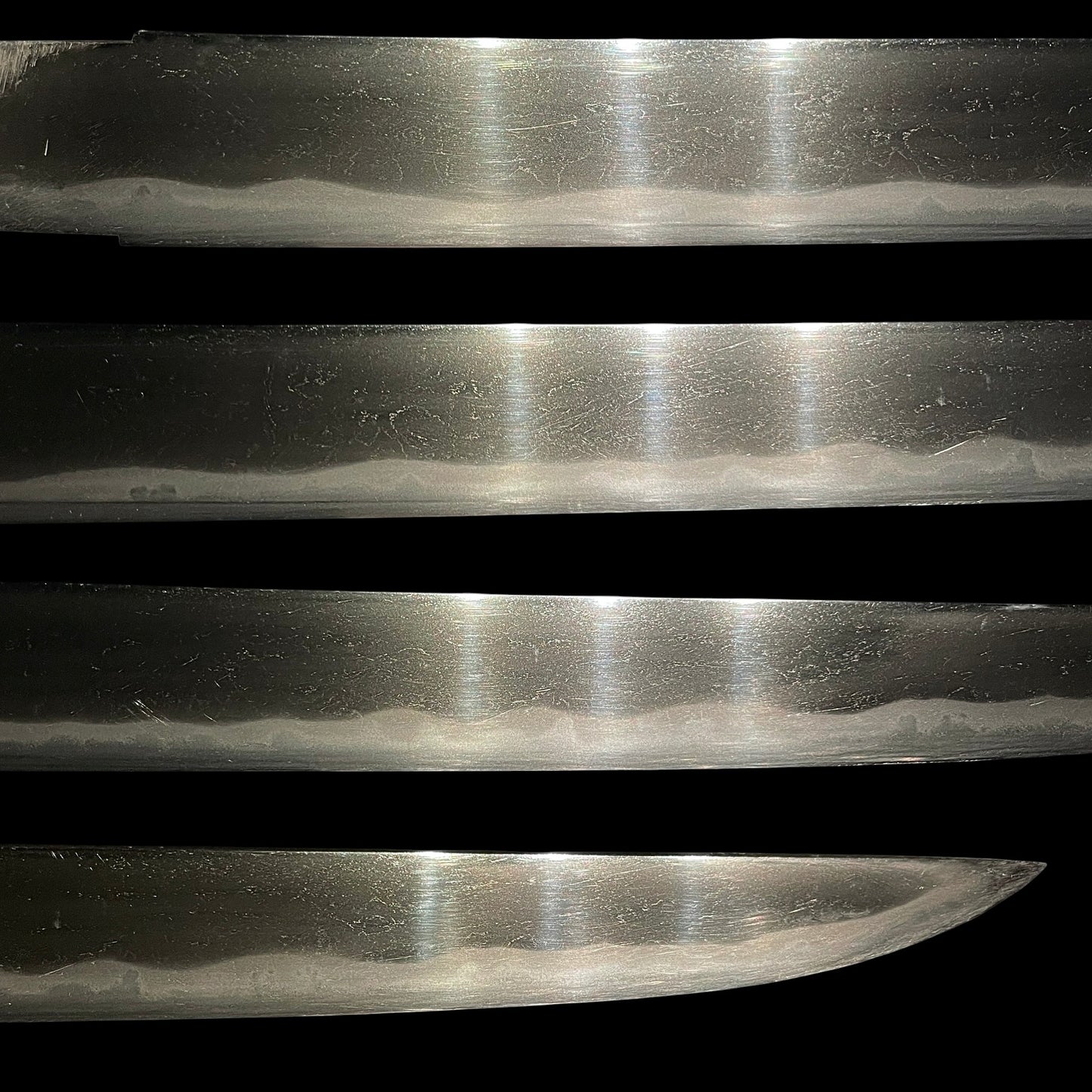 Aikuchi Koshirae Sunnobi-Tanto, Copper Kozuka, Sendankizami-Saya, Thick blade