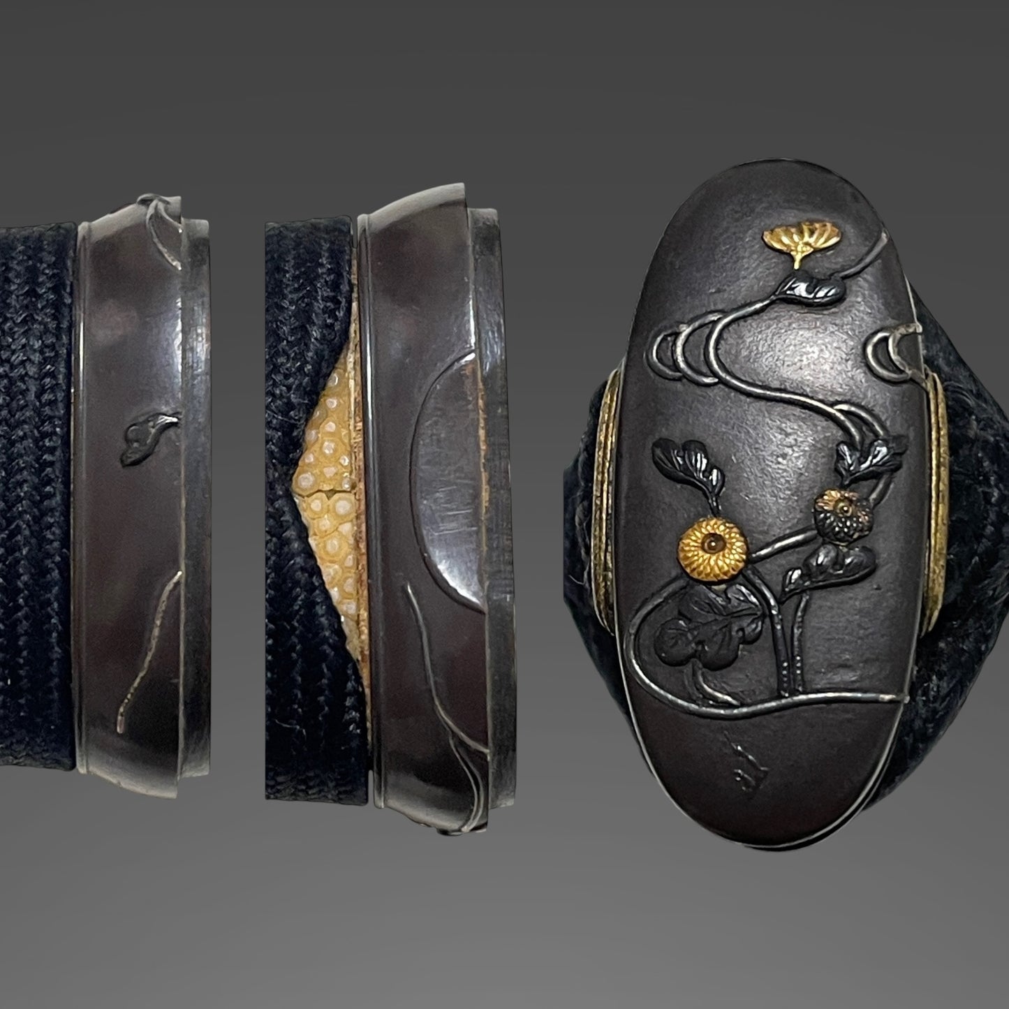 Aikuchi Koshirae Sunnobi-Tanto, Copper Kozuka, Sendankizami-Saya, Thick blade