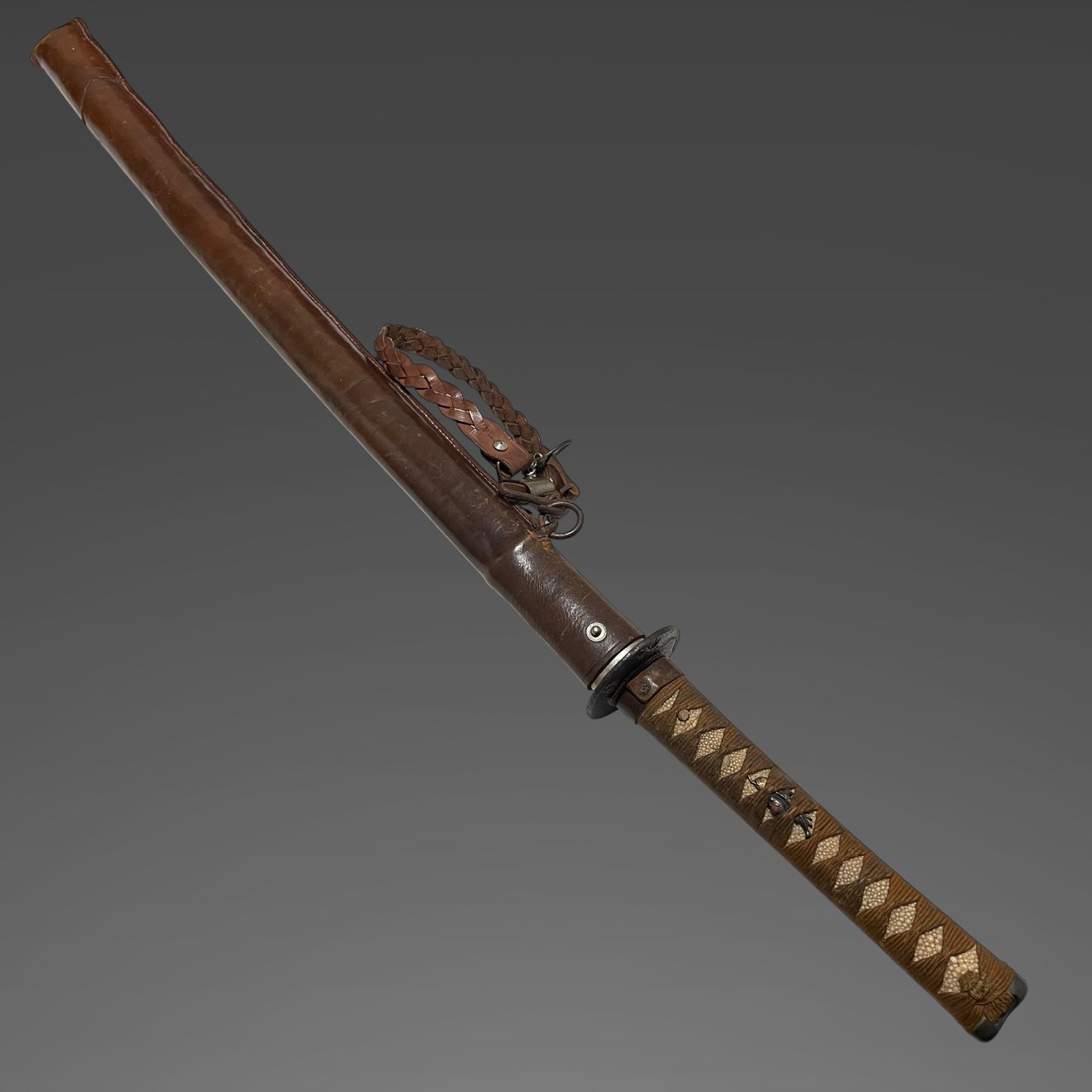 Ryakushiki GUNTO 略式軍刀, Leather Gourmette, Japanese Army Officer Sword