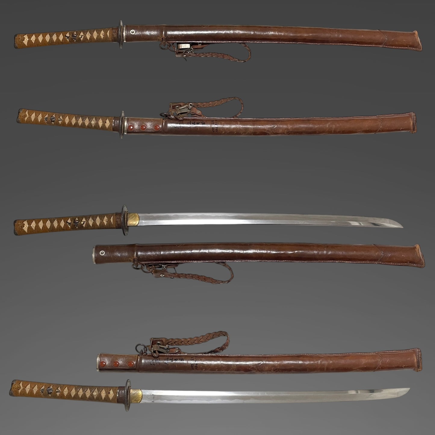 Ryakushiki GUNTO 略式軍刀, Leather Gourmette, Japanese Army Officer Sword