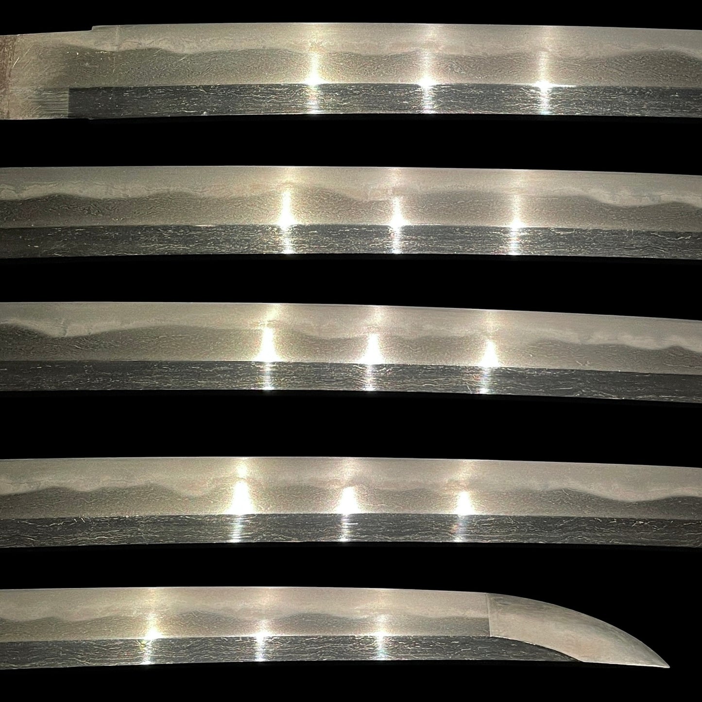 Ookissaki 大切先 Long Wakizashi, Choshuju Yuken 長州住友賢 signed Tsuba, Early Edo period mumei