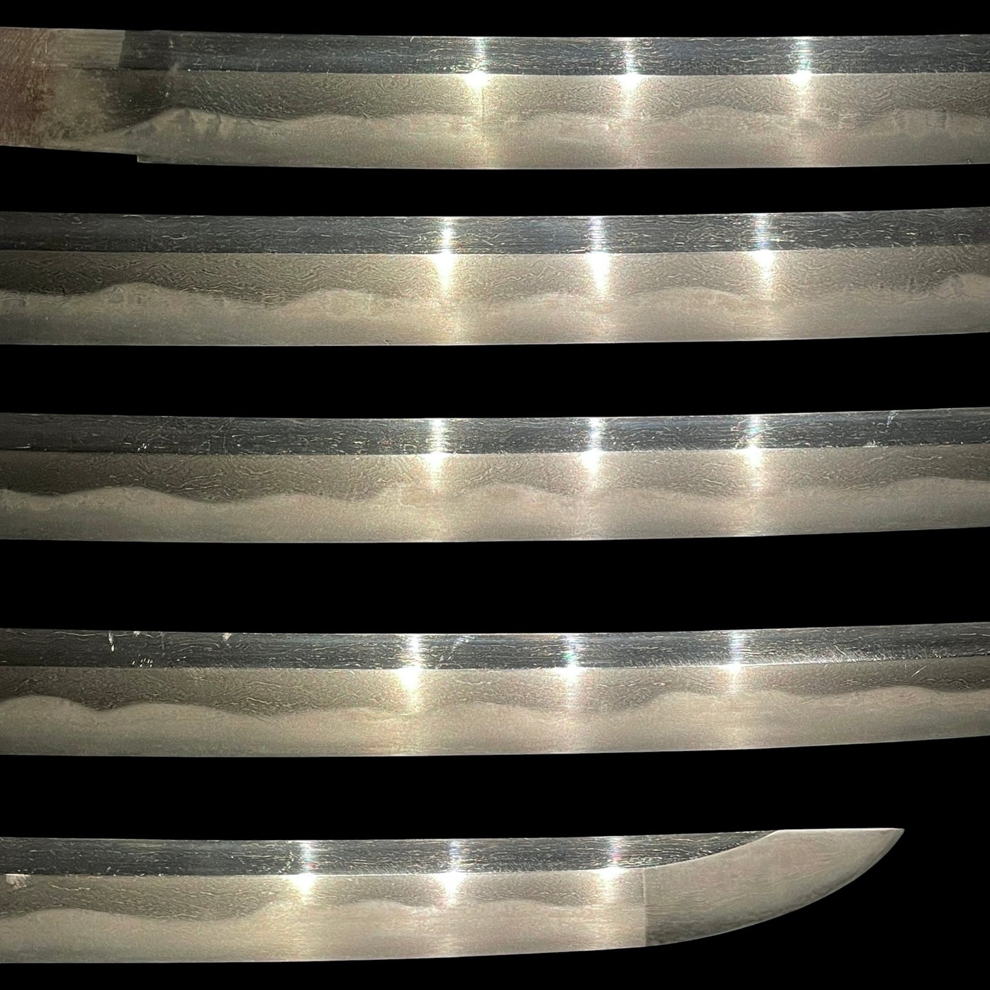 Ookissaki 大切先 Long Wakizashi, Choshuju Yuken 長州住友賢 signed Tsuba, Early Edo period mumei
