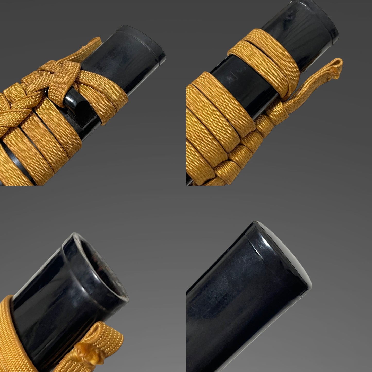 Long Wakizashi with Shakudo Bird Fuchikashira and Gold inaly Tsuba, Edo period mumei