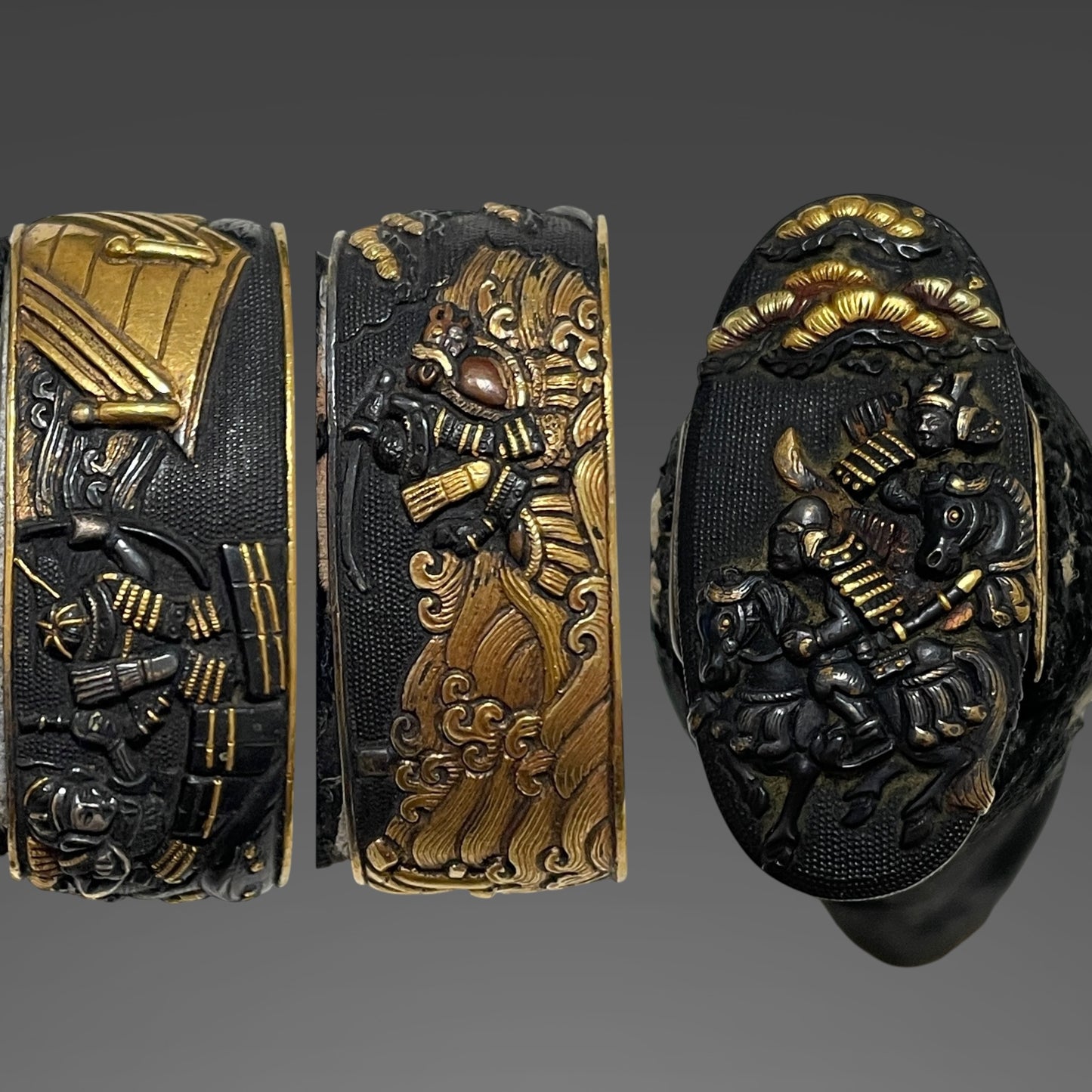 Bishuosafune Munemitsu 備州長船宗光 signed Wakizashi, Samurai Fuchikashira, Muromachi period