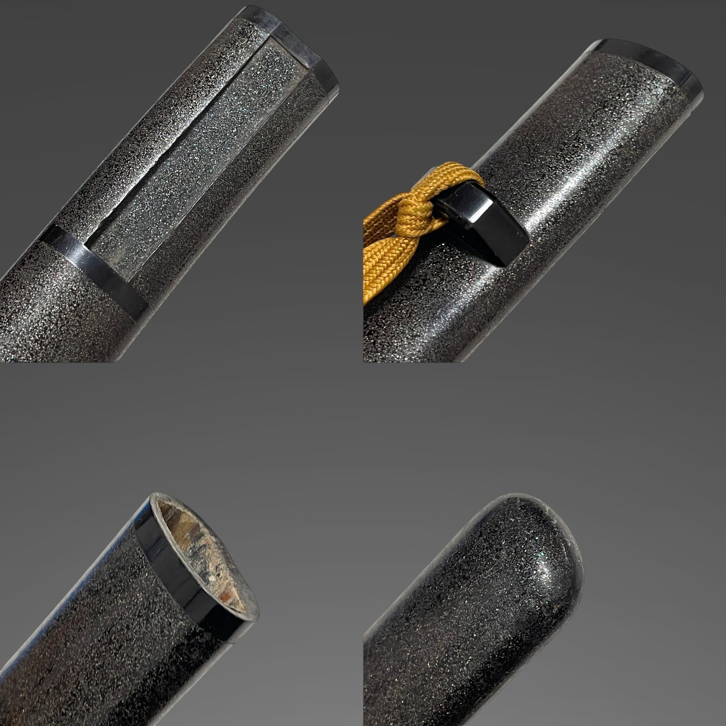 Takadaju Yukimitsu 高田住行光 signed Wakizashi, Guribori 倶利彫り Kashira, Sadatoshi signed Fuchi