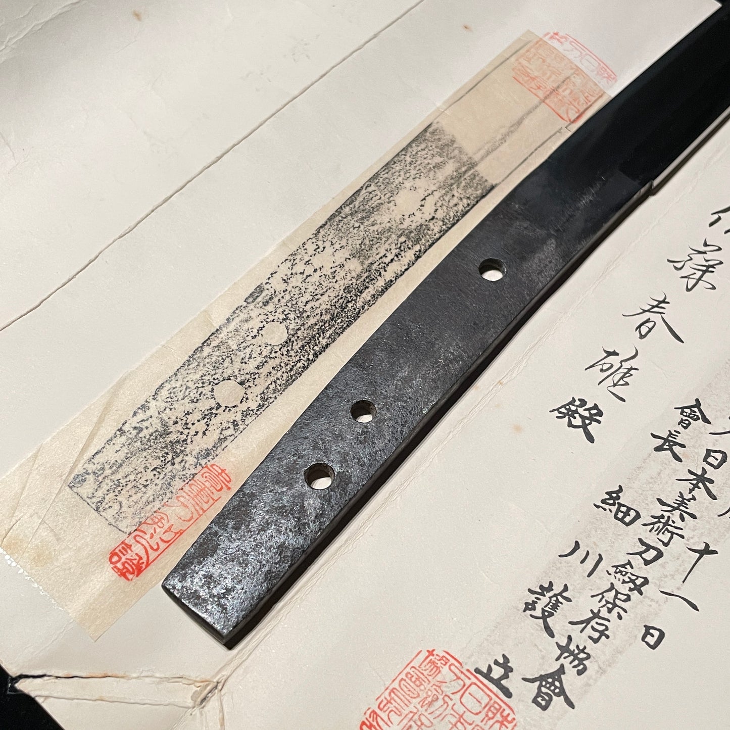 KAMAKURA period Tegai 手掻 Wakizashi, Handachi Koshirae, NBTHK Certificate, with Shirasaya