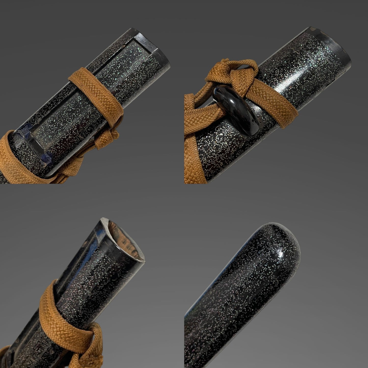 Naginata Naoshi 薙刀直し Wakizashi, Hizenkokuju Tadayoshi 肥前國住忠吉 signed, Mino Fittings