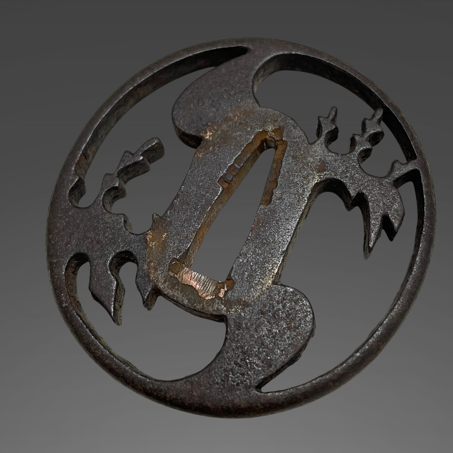 Bizenkokuosa 備前国長 signed Wakizashi, Monkey Fuchi, Mt.Fuji Kozuka, Muromachi period