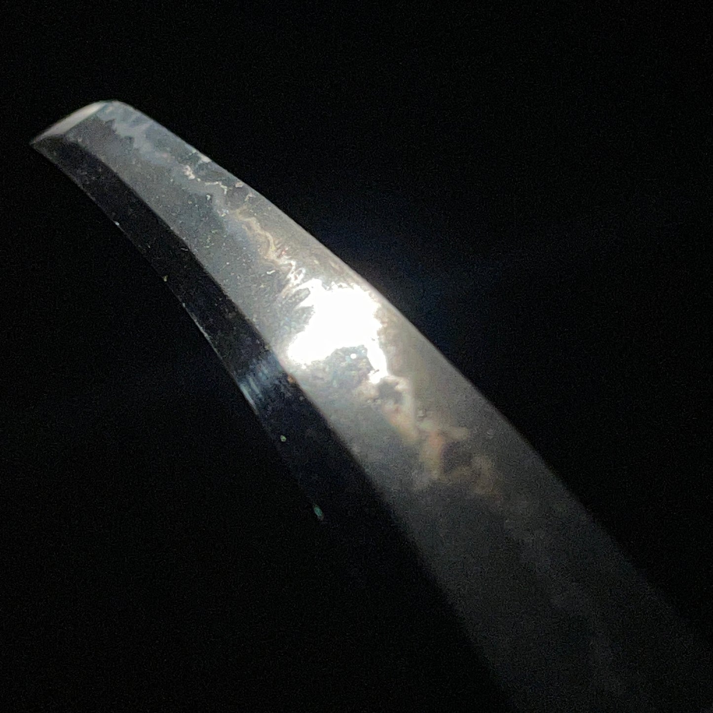 Short Wakizashi, Purple Tsukamaki, Peas Menuki, Edo period mumei