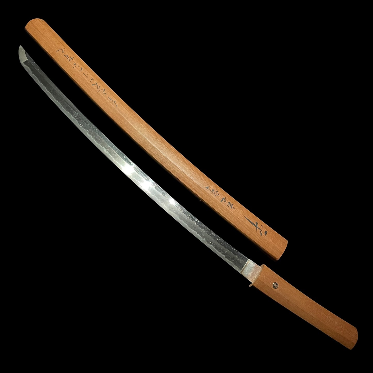 Taira Shigemori 平重守 signed Long Wakizashi, Sayagaki 鞘書き, Muromachi period