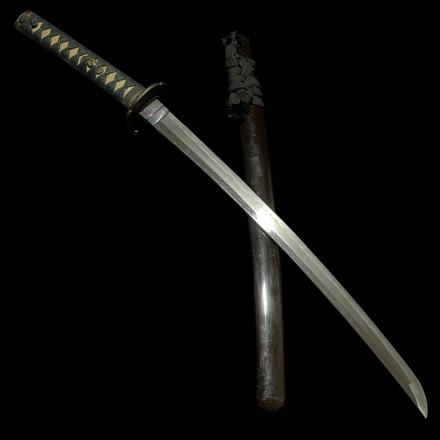 Nagahisa 長久 signed WAKIZASHI, Togari Gunome 尖互目 Hamon, Edo period