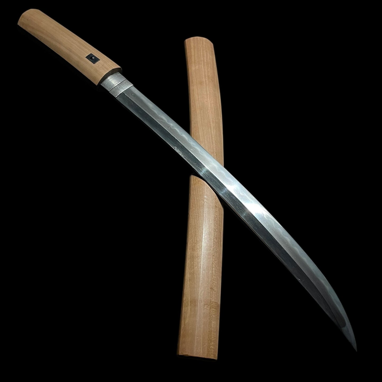 Naginata Naoshi Style, Shobuzukuri Wakizashi, Edo period mumei