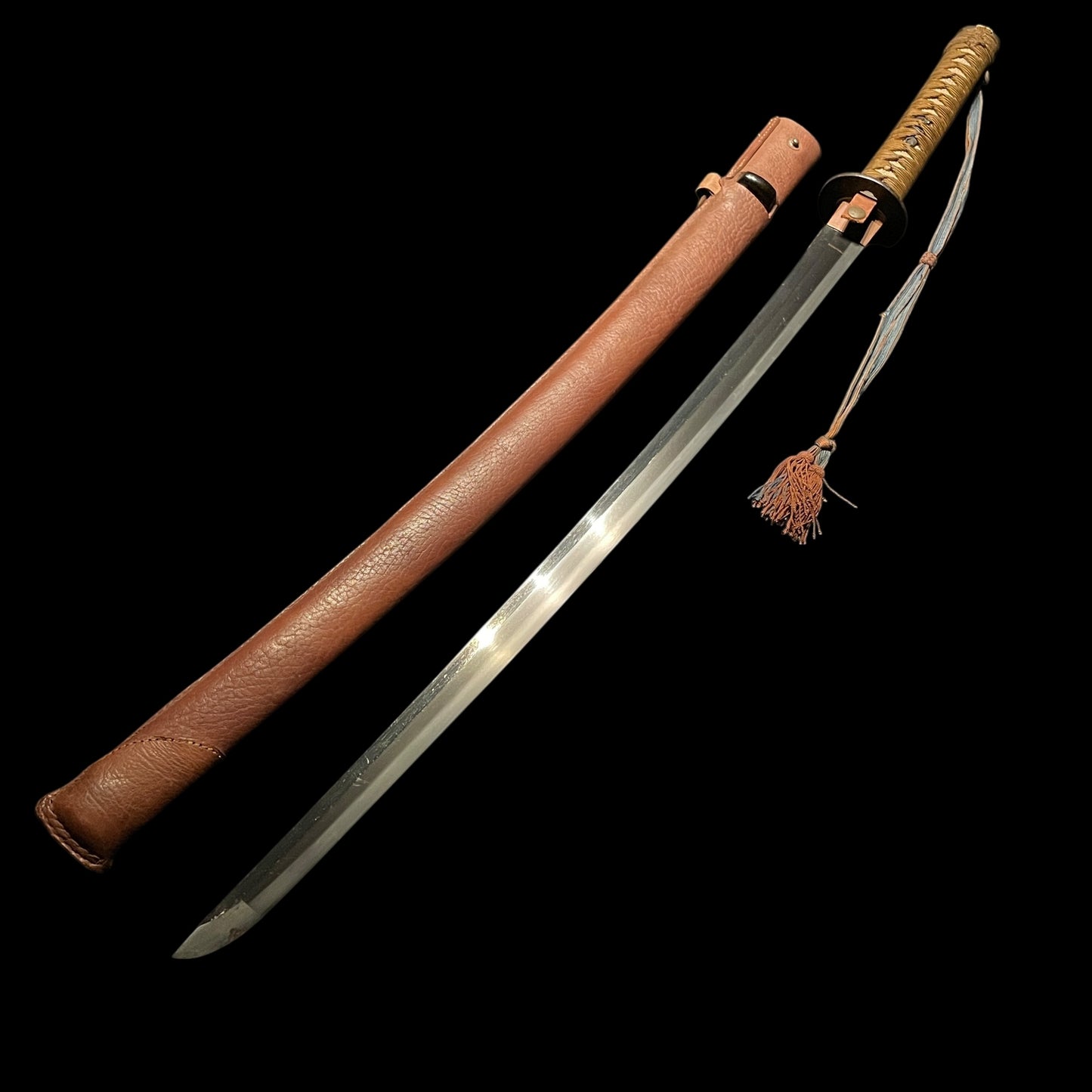 Ryakushiki-GUNTO 略式軍刀 with Tassel, Mantis Menuki, WW2 Japanese Army Sword