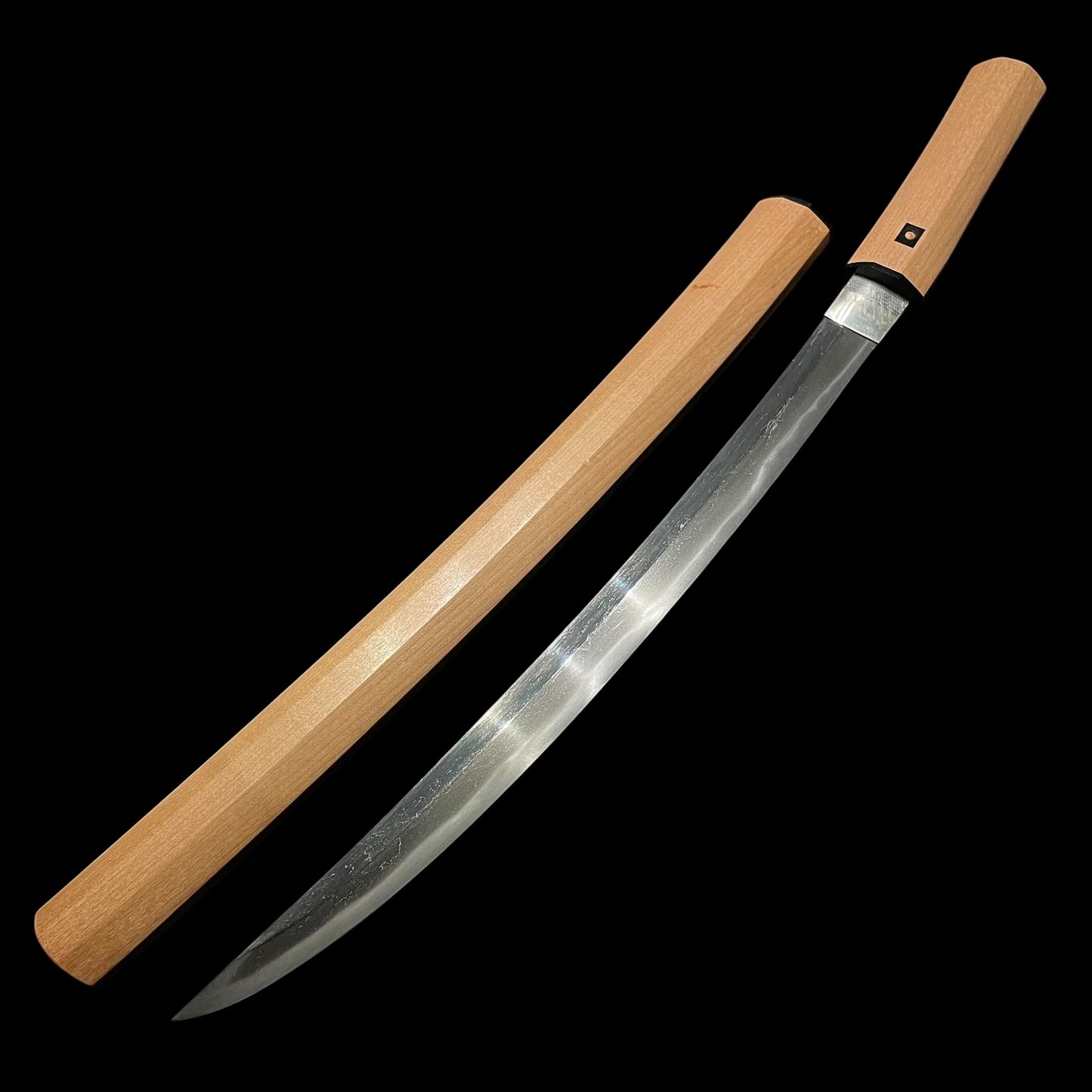 Naginata Naoshi 薙刀直し Wakizashi in Shirasaya, Muromachi period mumei