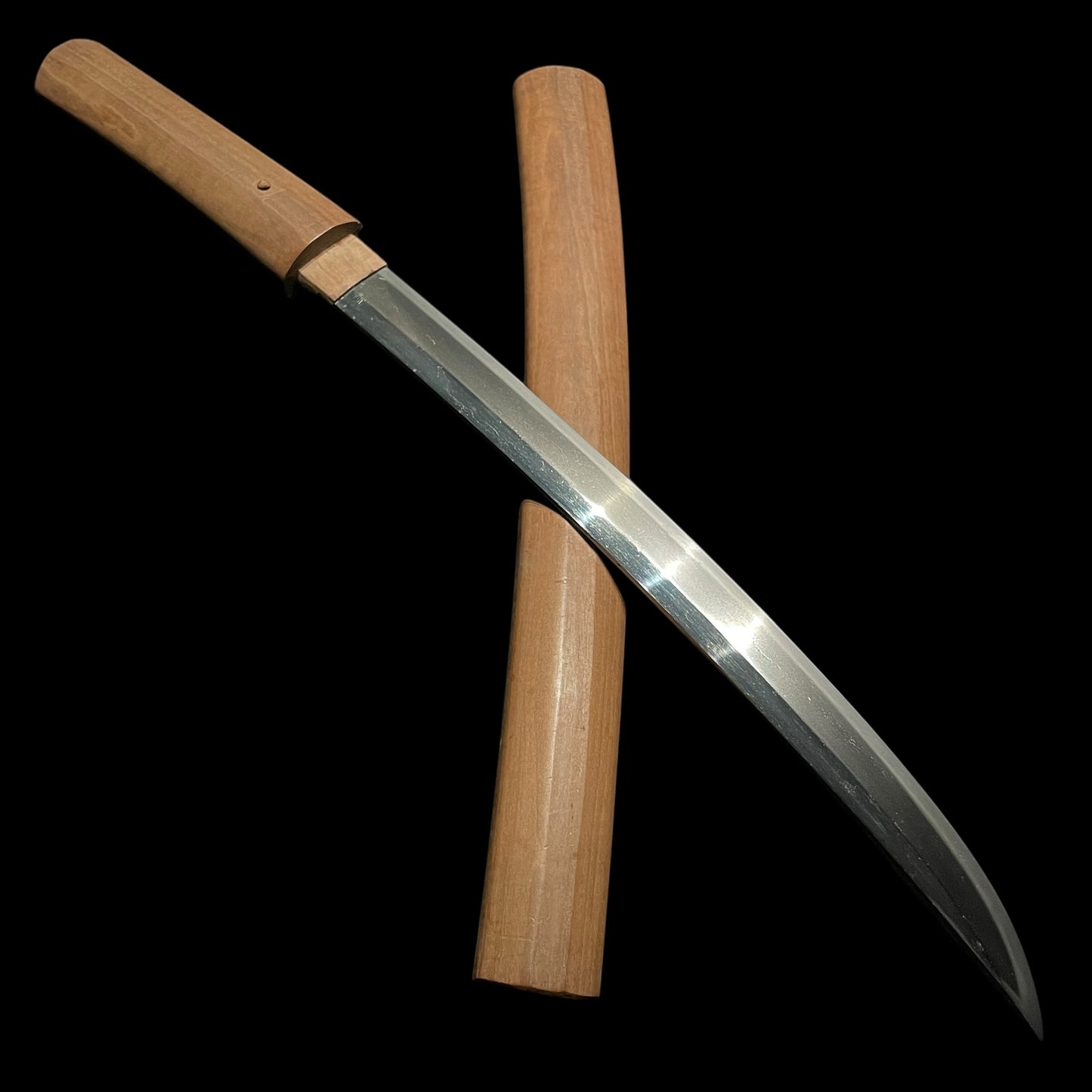 Shobuzukuri 菖蒲造 Wakizashi, Muromachi period mumei