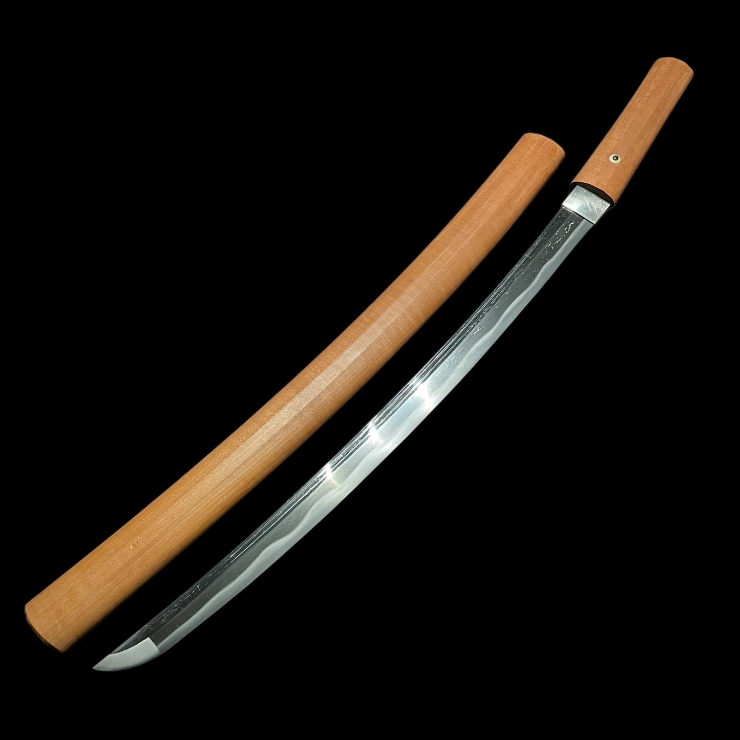 Takahira 高平 signed WAKIZASHI, Wide blade, 腰樋 二筋樋, Edo period