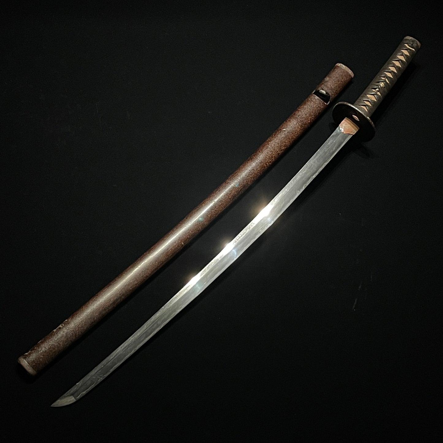 KOTO Katana Muromachi period mumei, Iron Fittings Practical Koshirae