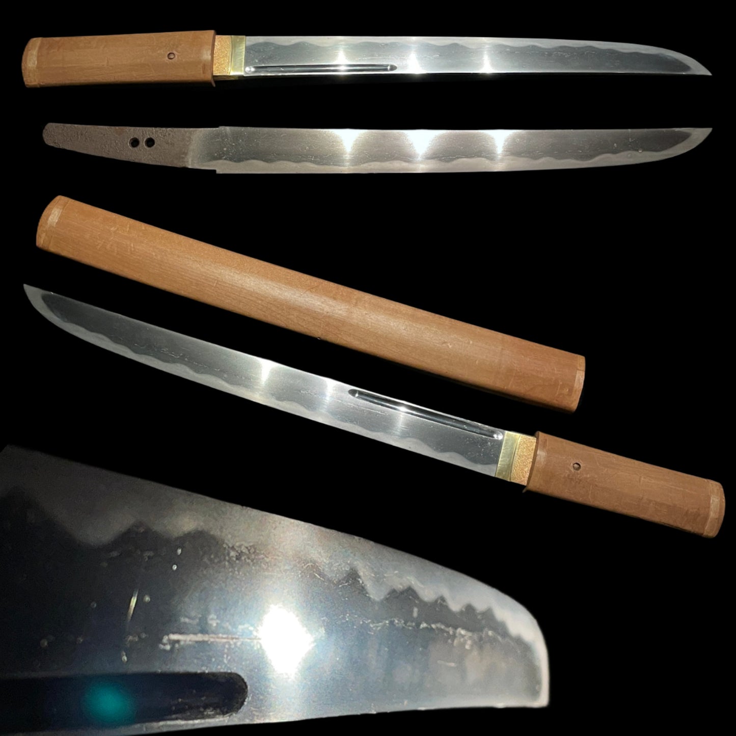 Wide Hirazukuri Sunnob-Tanto 平造寸延短刀,  Soshuju Hiromitsu 相州住広光 signed