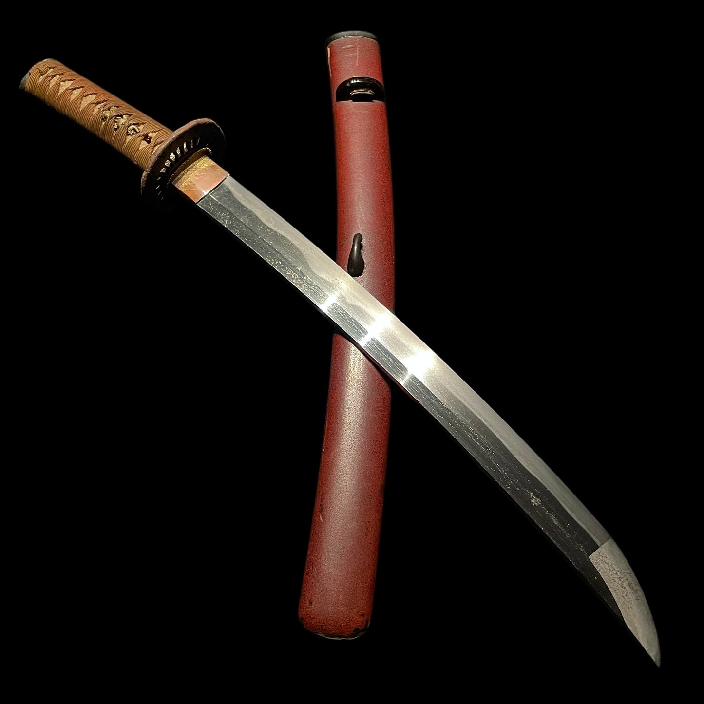 Ookissaki Wakizashi, Dragon Fittings, Mt.Fuji Kozuka, Yamatonokami Fujiwara Kanekura signed
