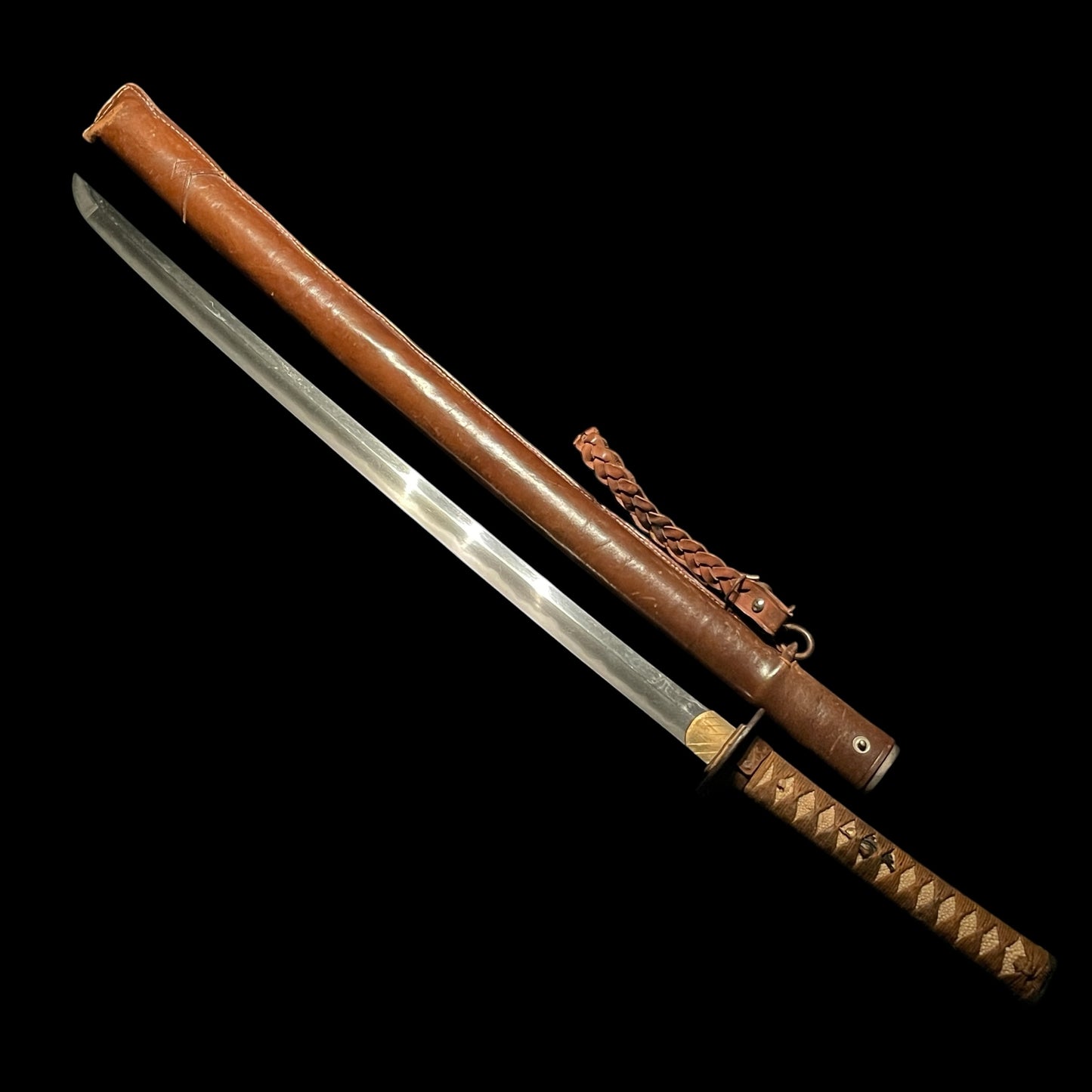 Ryakushiki GUNTO 略式軍刀, Leather Gourmette, Japanese Army Officer Sword