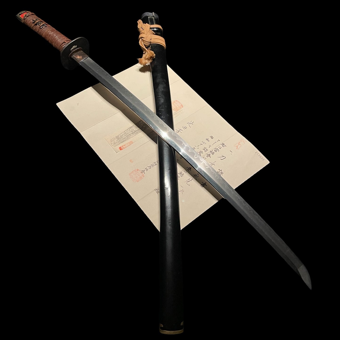 Kanesaki 兼先 KATANA, Oomidareba 大乱刃, Muromachi period, NBTHK Certificate
