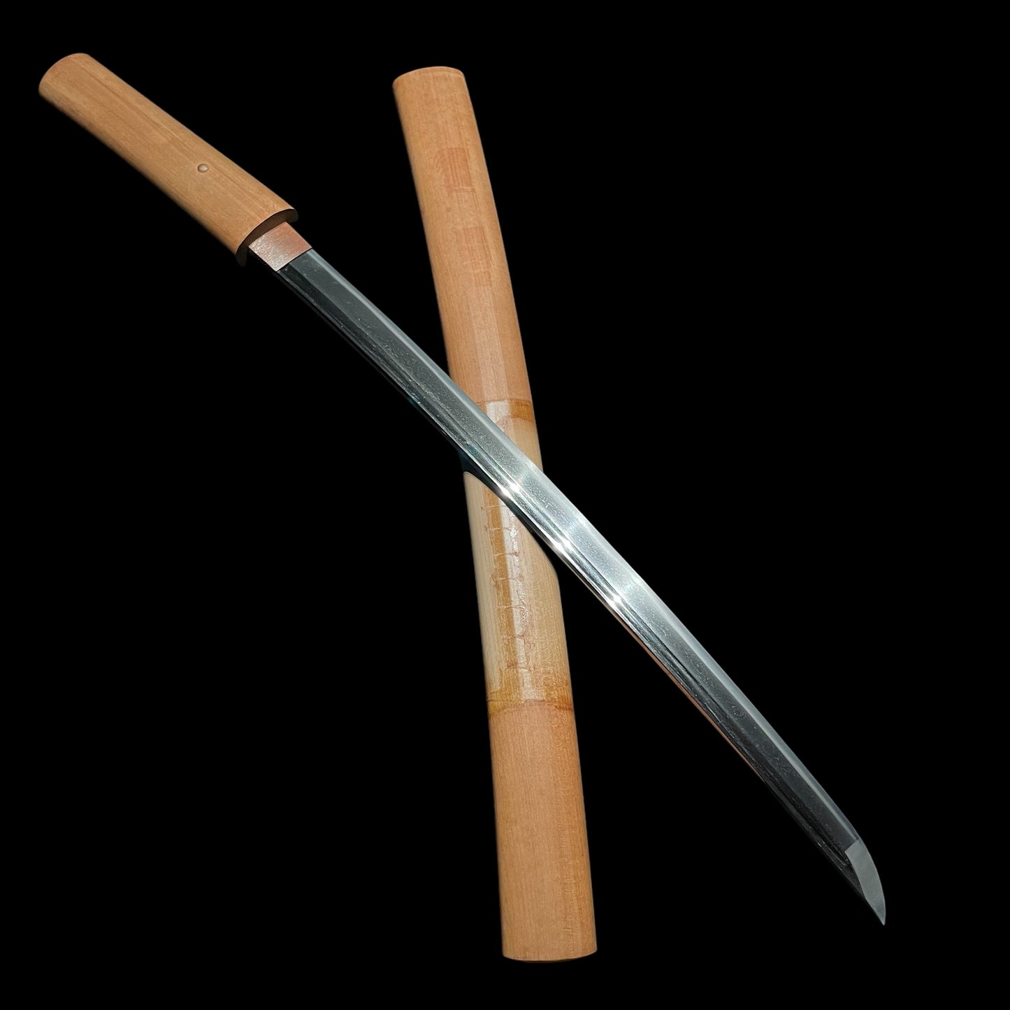 Bo-hi 棒樋 Wakizashi, Kakitoshi 掻き通し, KOTO Muromachi period mumei