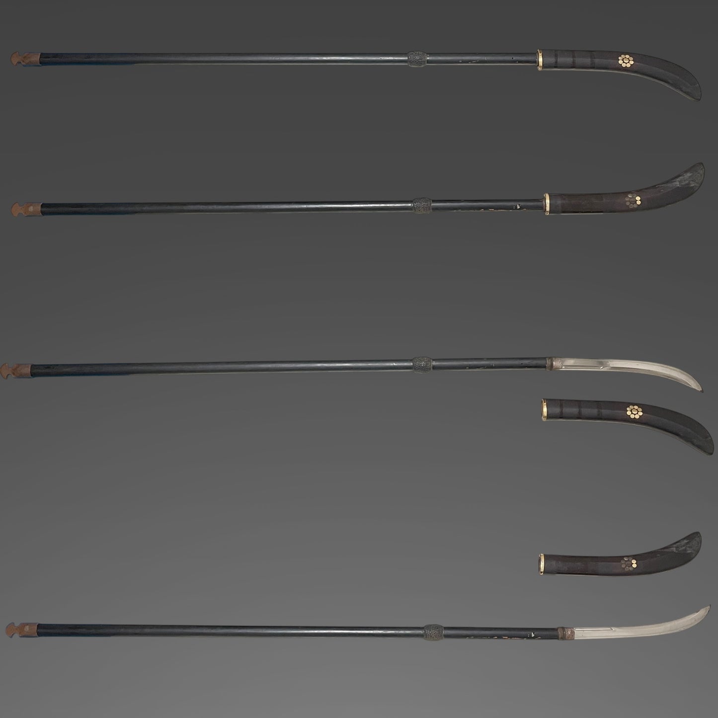 NAGINATA 薙刀 in Koshirae, Iganokami Minamoto Kanemichi 伊賀守源包道 signed, Edo period