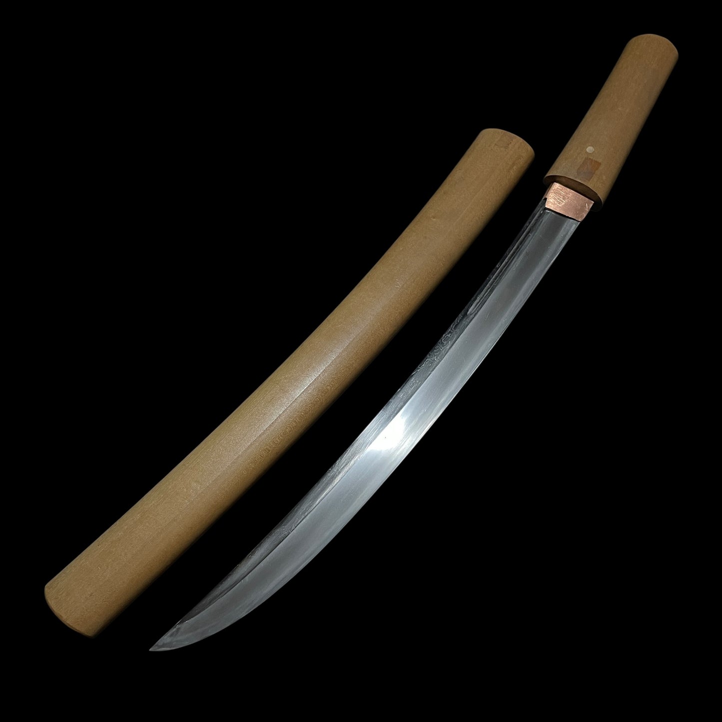 Shobuzukuri Wakizashi, Suken素剣 Bonji梵字 Horimono彫物, Muromachi period mumei